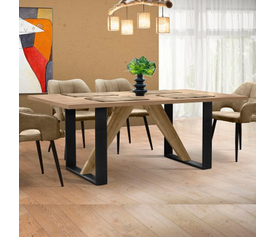 ΤΡΑΠΕΖΙ MAISON ΜΕΤΑΛΛΙΚΟΣ ΣΚΕΛΕΤΟΣ 180X90X75 ΕΛΛΗΝΙΚΗΣ ΚΑΤΑΣΚΕΥΗΣ LNA