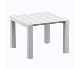 VEGAS WHITE 100X100/140Χ75εκ. ΕΠΕΚΤ.ΤΡΑΠΕΖΙ ΠΟΛ/ΝΙΟΥ