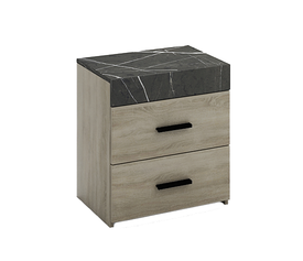 METROPOLIS ΚΟΜΟΔΙΝΟ 2ΣΥΡΤΑΡΙΑ SONOMA ΣΚΟΥΡΟ ΠΕΤΡΑ 50x36x55