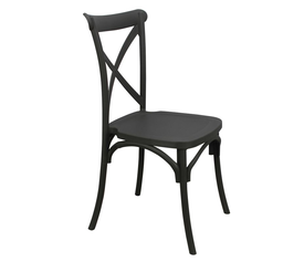 DESTINY Καρέκλα Πολυπροπυλένιο (PP), Απόχρωση Ανθρακί, Στοιβαζόμενη