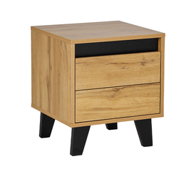 ARABICA ΚΟΜΟΔΙΝΟ 2ΣΥΡΤΑΡΙΑ SONOMA ΜΑΥΡΟ 40x38x45