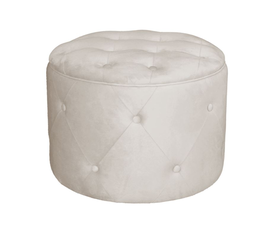 TRAVIS Σκαμπό Αποθηκευτικό, Ύφασμα Velure Απόχρωση Cappuccino