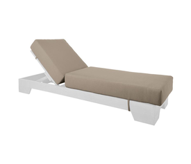 VERANO Μαξιλάρι Ξαπλώστρας (B) Ύφ.Cappuccino Water Repellent με Φερμουάρ - Velcro