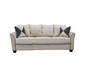 ASHLEY Καναπές Σαλονιού - Καθιστικού 3Θέσιος, Ύφασμα Μπεζ