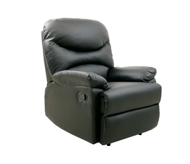 LUISA Πολυθρόνα Relax Σαλονιού - Καθιστικού Pu Μαύρο