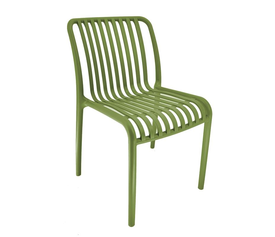 MODA-Ν Καρέκλα Στοιβαζόμενη PP, Απόχρωση Πράσινο