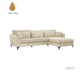 FOREVER ΚΑΝΑΠΕΣ ΓΩΝΙΑ ΔΕΞΙΑ BEIGE 316x185x92