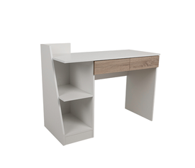 TRIGOT 2 ΓΡΑΦΕΙΟ ΒΙΒΛΙΟΘΗΚΗ SONOMA ΛΕΥΚΟ 110x50x85