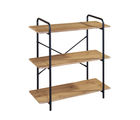 Ραφιέρα Μέταλλο Βαφή Μαύρο, Απόχρωση Sonoma