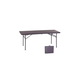 BLOW-Pro Τραπέζι Συνεδρίου - Catering Πτυσσόμενο (Βαλίτσα), HDPE Καρυδί