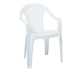 INTEX Πολυθρόνα Κήπου Στοιβαζόμενη, PP Άσπρο