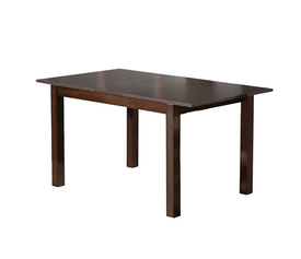 MILLER Τραπέζι Τραπεζαρίας - Κουζίνας Eπεκτεινόμενο Ξύλο Σκούρο Καρυδί