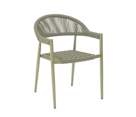 Adina πολυθρόνα αλουμινίου-rope Olive Green