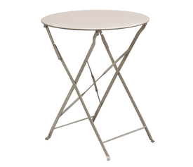 ΖΑΠΠΕΙΟΥ Pantone Τραπέζι Πτυσσόμενο, Μέταλλο Βαφή Beige 14-1212