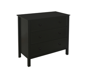 HOMEY ΣΥΡΤΑΡΙΕΡΑ 3ΣΥΡΤΑΡΙΑ ΜΑΥΡΟ 80x40x77