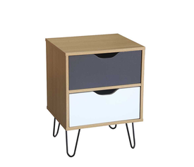 ARTIC ΚΟΜΟΔΙΝΟ SONOMA ΓΚΡΙ ΛΕΥΚΟ 45x39x59.5