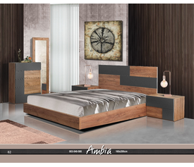 Ambia Σύνθεση Κρεβατοκάμαρας 5 τεμαχίων Ελληνικής Κατασκευής 160*200cm