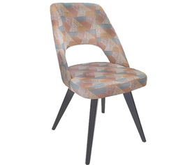 Amelia ξύλινη καρέκλα TETRA ΜΑΥΡΟ 48x46x85(46)