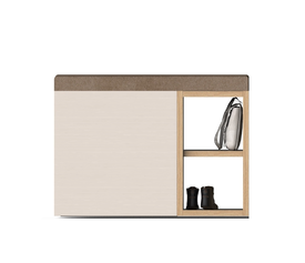 Apri Σκαμπό με Αποθηκευτικό Χώρο & 1 Ράφι 59x35xH43cm