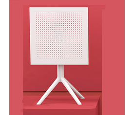 SKY WHITE 80X80X74εκ. ΤΡΑΠΕΖΙ ΠΟΛ/ΝΙΟΥ