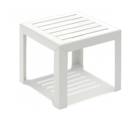 Miami χαμηλό τραπεζάκι Λευκό 40x40x35cm