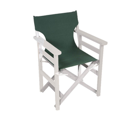 Πολυθρόνα σκηνοθέτη K501 ΛΕΥΚΟΣ ΣΚΕΛΕΤΟΣ ΥΦΑΣΜΑ 60cm x 55cm x (84)45cm