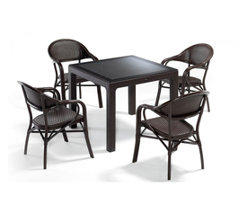 Nirvana τραπεζαρία 90x90 + Πολυθρονες