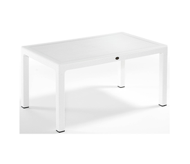 Defence150 τραπέζι Λευκό με τζάμι 150x90x75cm 