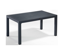 Defence 150 τραπέζι Ανθρακί χωρίς τζάμι 150x90x75cm