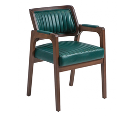 Paladin ξύλινη πολυθρόνα ΠΡΑΣΙΝΟ ΚΑΡΥΔΙ 56x59x82 