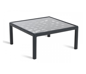 Garda side table ΑΝΘΡΑΚΙ 67.5x67.5x32