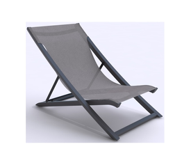 Sunset σεζλόνγκ 63x105x75cm Ανθρακί