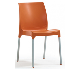 Norman καρέκλα χωρίς μπράτσα Πορτοκαλί   42x58x84cm