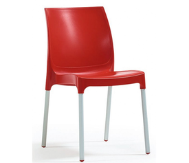 Norman καρέκλα χωρίς μπράτσα Κόκκινη 42x58x84cm