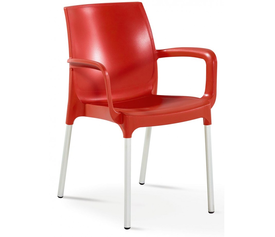 Norman πολυθρόνα Κόκκινη 55x58x82cm