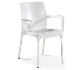 Norman πολυθρόνα Λευκή 55x58x82cm