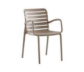 Parma Πολυθρόνα Πολυπροπυλενίου Sand 56x56x47/82cm