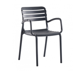 Notte Πολυθρόνα Προπυλενίου Μαύρη