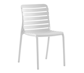 Parm Καρέκλα Πολυπροπυλενίου Λευκό 47x56x47/82cm