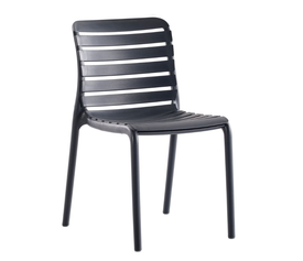 Parm Καρέκλα Πολυπροπυλενίου Ανθρακί 47x56x47/82cm