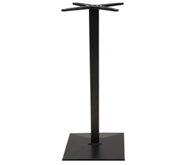 CA038 BAR ΜΕΤΑΛΛΙΚΗ βάση 45x45x108cm ΜΑΥΡΗ