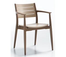 Regnum πολυθρόνα Brown-Cappuccino  58x54x82cm