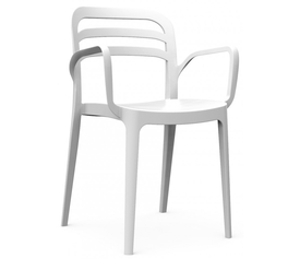 Aspendos πολυθρόνα  λευκο  46x51x82cm