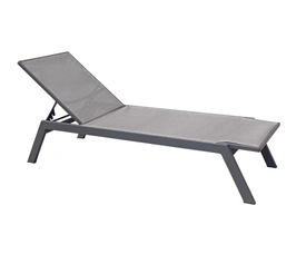 Kerr Ξαπλώστρα Ανθρακί Textilene Grey-White