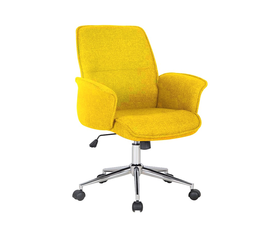 Soft-M πολυθρόνα γραφείου ΚΙΤΡΙΝΗ 65x50xΗ94