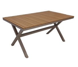 Loise Τραπέζι Αλουμινίου 150x90x73cm