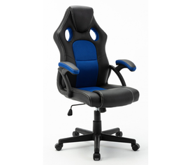 DORIS Μαύρο/Μπλε πολυθρόνα γραφείου