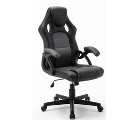 DORIS Μαύρο/Γκρι πολυθρόνα γραφείου