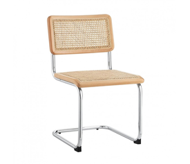 Leona Καρέκλα Μεταλλική με Ψάθα 48x56xΗ46/83cm