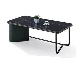 Contour τραπεζάκι μεταλλικό 120x60 ΜΑΥΡΟ